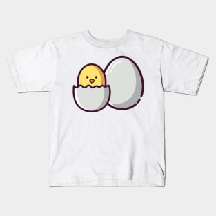 cute chick hatches from the egg Kids T-Shirt